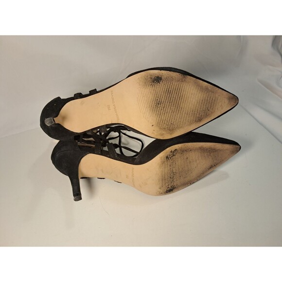 Marc Fisher Size 8M Truthe Lace Up 3" Heels Suede Pointed Toe Pumps PLS READ - Picture 8 of 11